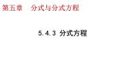 初中数学4 分式方程教课ppt课件