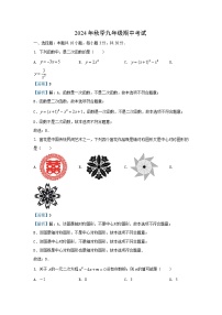 2024~2025学年湖北省宜昌市伍家岗区九年级上期中数学试卷（解析版）