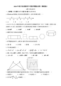 2024年四川省成都市中考数学模拟试题试卷及答案