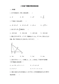 人教版八年级数学下学期期末测试卷6（含答案）