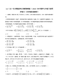 初中数学浙教版（2024）七年级下册（2024）2.2 二元一次方程组和它的解精品当堂达标检测题
