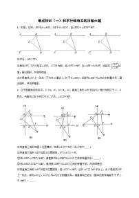 （人教版）数学八年级下册期末复习特训（一）和平行线有关的压轴大题（2份，原卷版+解析版）