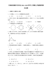 甘肃省张掖市甘州区2024-2025学年上学期九年级 数学期末试卷（含解析）