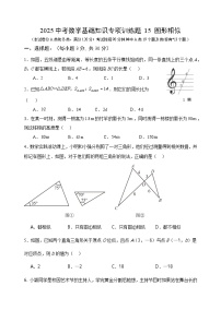 2025中考数学基础知识专项训练题15 图形相似【含答案】