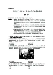 2025年广东佛山市部分学校九年级中考一模数学试题+答案