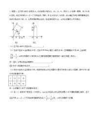 数学中考函数建模应用解决图形类专题训练 参考地区：辽宁省