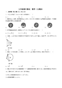 吉林省松原市前郭县北部学区2025届九年级上学期期中测试数学试卷(含答案)