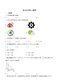 重庆市西南大学附属中学校2025届九年级上学期期中考试数学试卷(含解析)