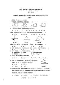 浙江省宁波市鄞州区2024—-2025学年上学期八年级数学期末试卷