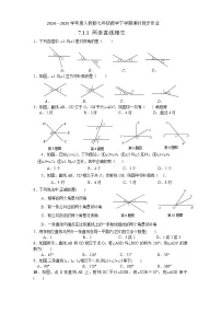 人教版（2024）七年级下册（2024）7.1.1 两条直线相交同步练习题