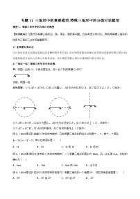 2024年中考数学几何模型归纳训练(通用版)专题11三角形中的重要模型-特殊三角形中的分类讨论模型(原卷版+解析)