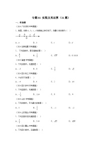 备战2025年中考数学真题分类汇编（全国通用）专题01实数及其运算（31题）（附参考解析）