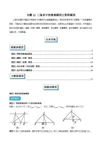 2025年中考数学复习(全国通用)专题12三角形中的重要模型之面积模型解读与提分精练(原卷版+解析)