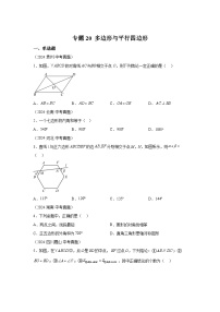 备考2025年中考数学真题分类汇编（全国通用）专题20多边形与平行四边形（30题）（附参考答案）