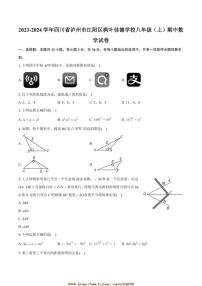 2023～2024学年四川省泸州市江阳区枫叶佳德学校八年级上期中数学试卷(含答案)