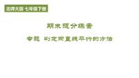 期末提分练案-专题 判定两直线平行的方法课件 2024-2025学年北师大版数学七年级下册