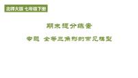 期末提分练案-专题 全等三角形的常见模型课件 2024-2025学年北师大版数学七年级下学期