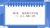 初中数学人教版（2024）七年级下册（2024）7.3 定义、命题、定理课文配套课件ppt