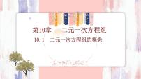 初中数学人教版（2024）七年级下册（2024）第十章 二元一次方程组10.1 二元一次方程组的概念多媒体教学ppt课件