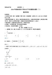陕西省咸阳市渭城区2024届九年级下学期中考二模数学试卷(含解析)