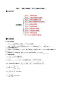 （人教版）数学八年级下册期中复习练习专题1.1二次根式精讲精练（10大易错题型）（2份，原卷版+解析版）