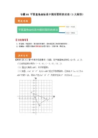 （人教版）数学七年级下册期末突破练习 专题08 平面直角坐标系中图形面积的求法（3大类型）（2份，原卷版+解析版）