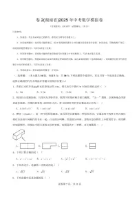 湖南省 2025年中考数学模拟卷 （二）（原卷版+解析版）