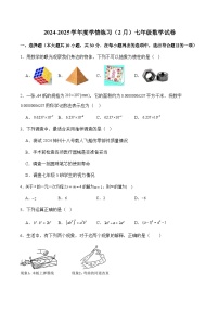 广东省茂名市高州市第一中学附属实验中学2024-2025学年七年级下学期开学 数学试题