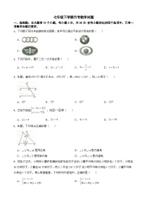 浙江省杭州市余杭区2025年七年级下学期月考数学试题含答案