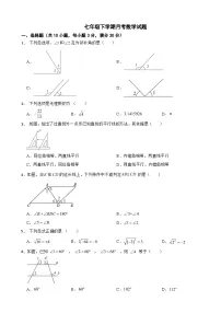 湖北省襄阳市2025年七年级下学期月考数学试题含答案