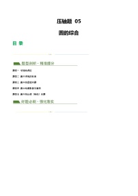 中考数学二轮复习讲练测(全国通用)压轴题05圆的综合(5题型+解题模板+技巧精讲)(原卷版+解析)