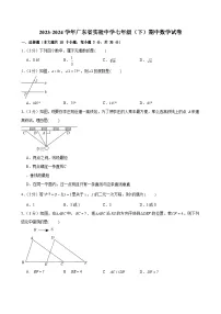 2023-2024学年广东省实验中学七年级（下）期中数学试卷（含答案）