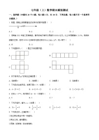 九年级上学期期末数学试题 (44)