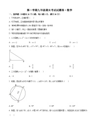 九年级上学期期末数学试题 (68)