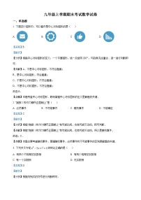 九年级上学期期末数学试题 (117)