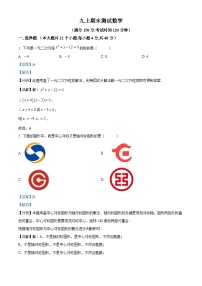 九年级上学期期末数学试题 (129)