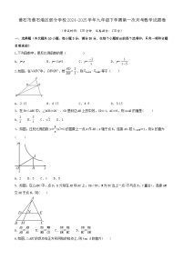 黄石市黄石港区部分学校2024-2025学年九年级下学期第一次月考数学试题卷（附参考答案）