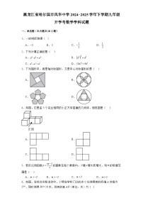 黑龙江省哈尔滨市风华中学2024-2025学年下学期九年级开学考 数学学科试题（含解析）