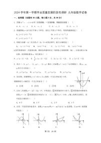 广东省广州市华南师范大学附属中学2024—2025学年上学期10月月考九年级数学试卷