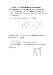 2025年中考数学二轮复习专题：四边形与相似三角形综合练习