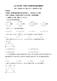 广东省佛山市顺德区2024-2025学年九年级上学期期末数学试卷（原卷版+解析版）