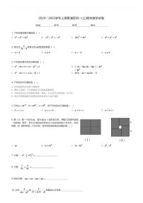 2024～2025学年上海青浦区初一(上)期末数学试卷(含解析)