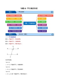 专题03 平行线的性质【知识串讲+十二大考点】-2024-2025学年七年级数学下册重难考点强化训练（人教版2024）