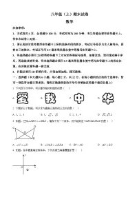 江苏省南京市鼓楼区2024-2025学年八年级上学期期末数学试卷 （原卷版+解析版）