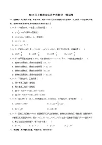 2025年上海市金山区中考数学一模试卷