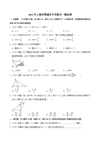 2025年上海市青浦区中考数学一模试卷