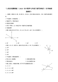 数学7.2 相交线精品达标测试