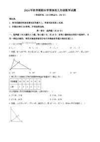江苏省泰州市姜堰区2024-2025学年九年级上学期1月期末数学试题（原卷版+解析版）