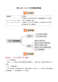七年级下册（2024）二元一次方程组的概念优秀当堂达标检测题