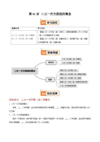 七年级下册（2024）二元一次方程组的概念优秀当堂达标检测题
